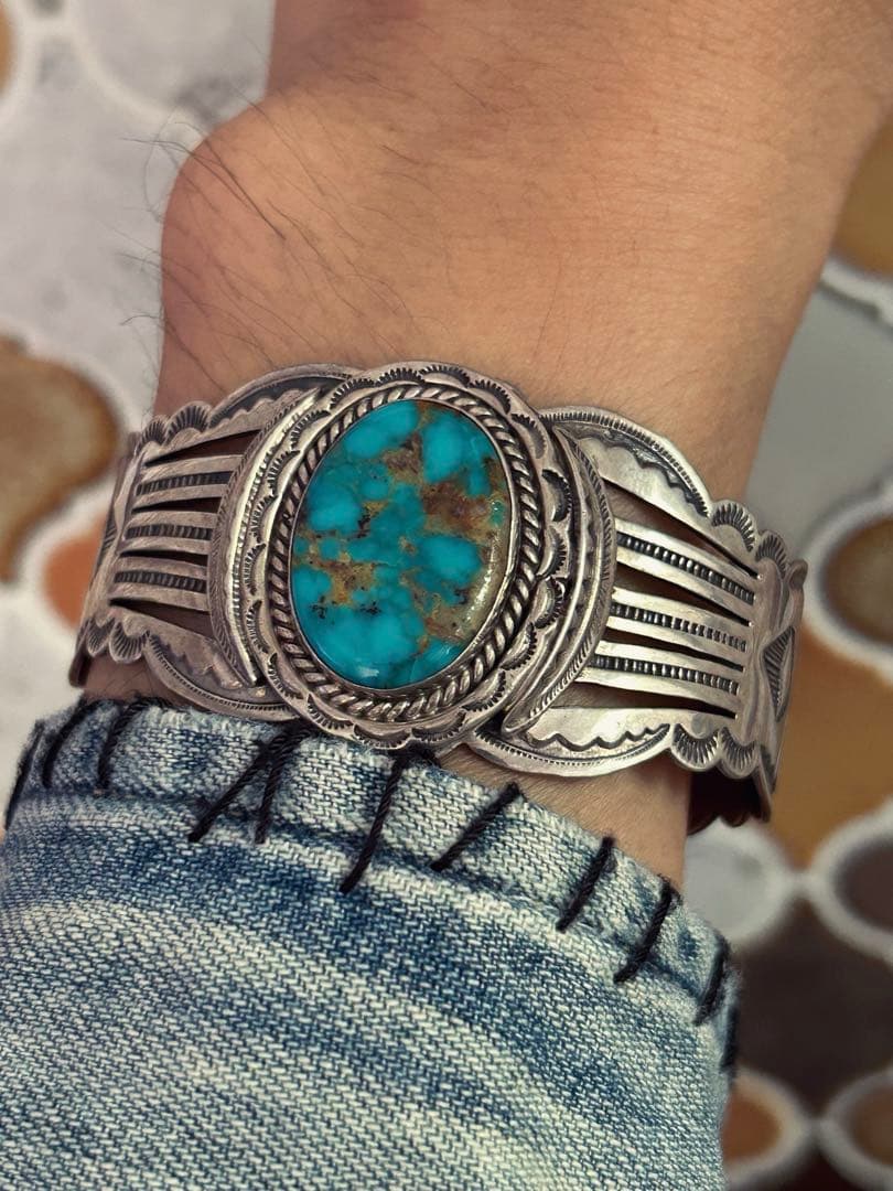 x*x様 ヴィンテージ　激レア　ナバホ　NAVAJO ターコイズ　バングル