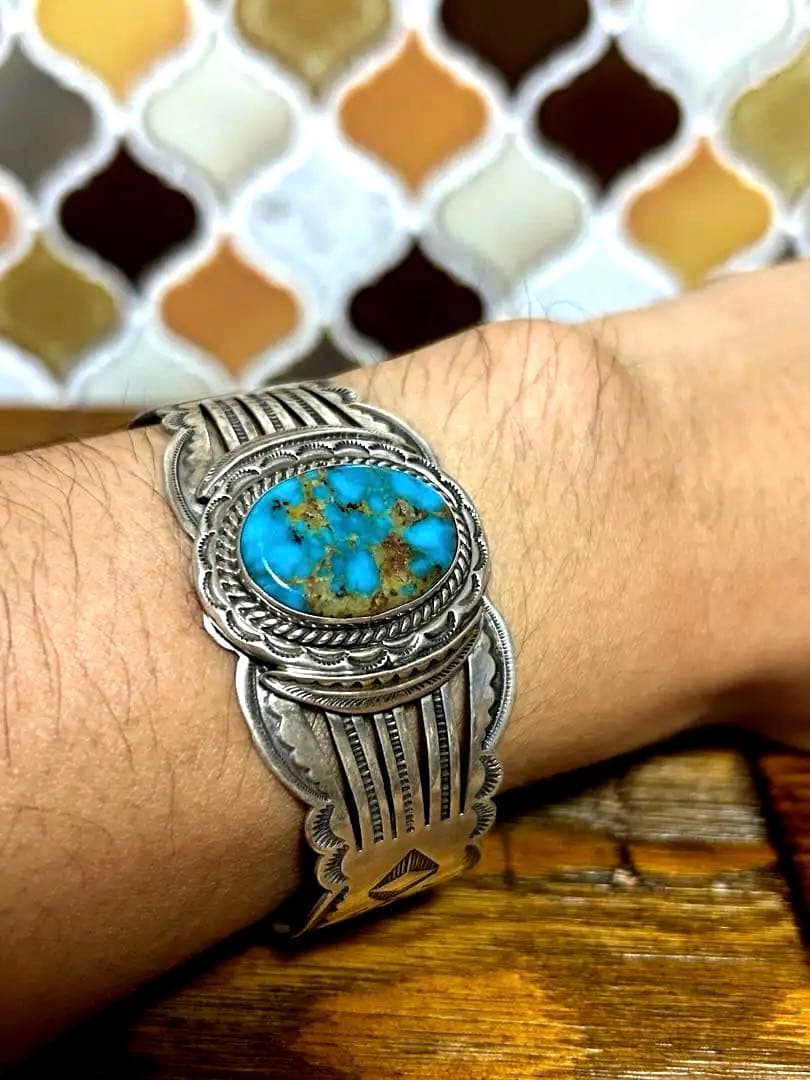 x*x様 ヴィンテージ　激レア　ナバホ　NAVAJO ターコイズ　バングル
