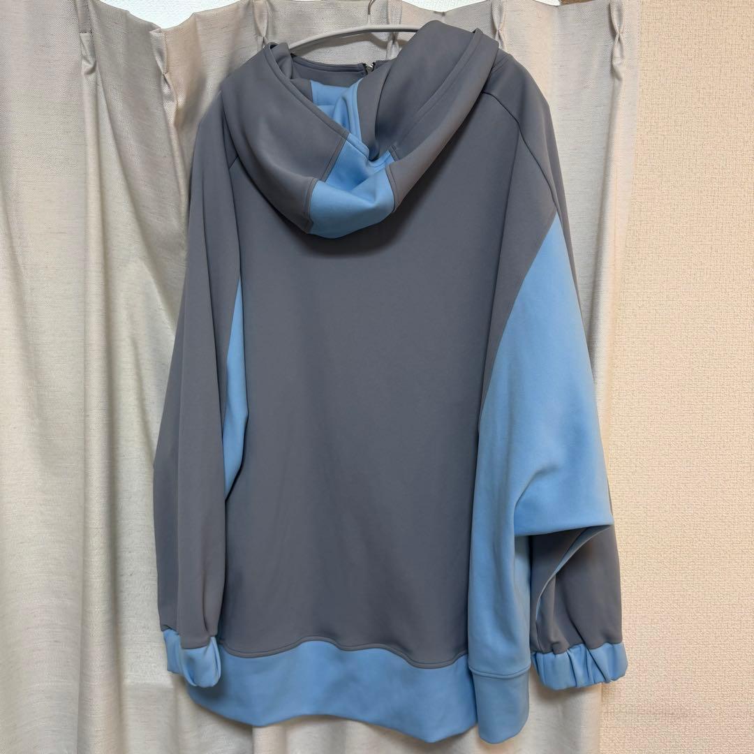 maonosuke 水色×グレー セットアップ ショートパンツ