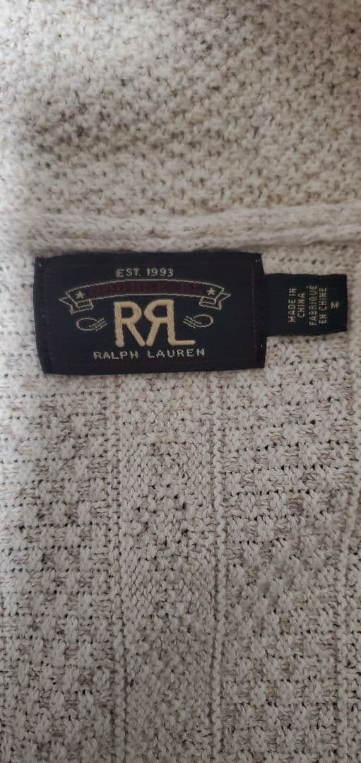RRL ショールカラー ケーブル カーディガン