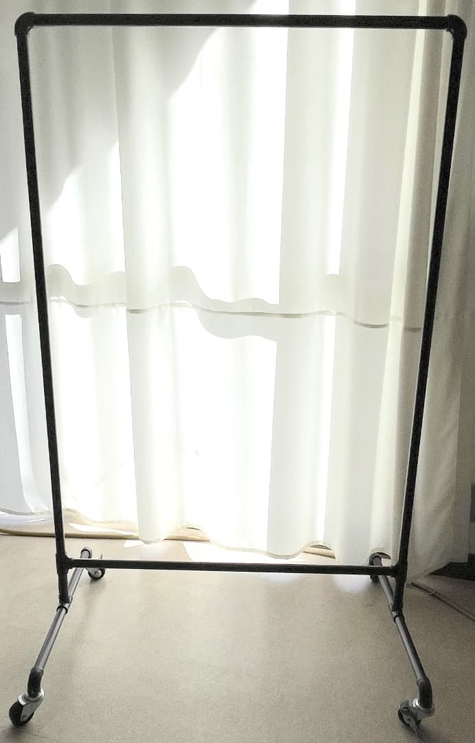 キャスター付 アイアン ガス管調 ハンガーラック 店舗用高剛性 引き取り限定