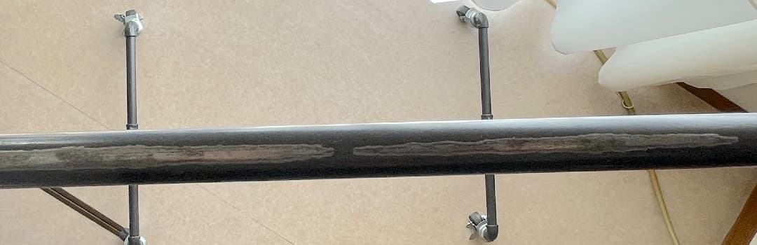 キャスター付 アイアン ガス管調 ハンガーラック 店舗用高剛性 引き取り限定