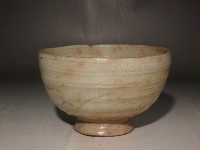 古萩茶碗　八重霞　裏千家十三代　円能斎花押の逸品 r402