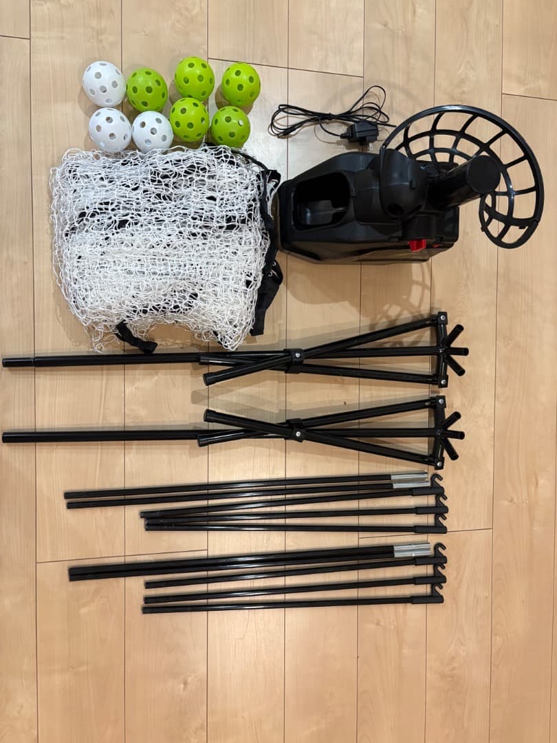 トスマシーン（アダプター付き）　野球ネット　練習ボール付き