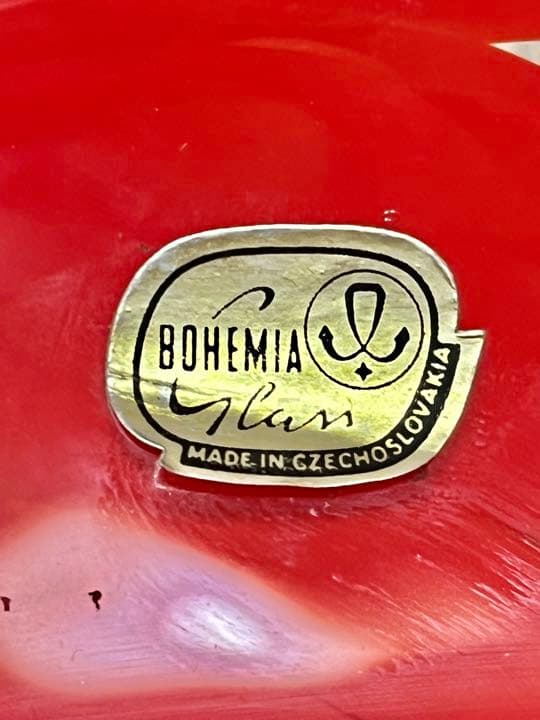 ボヘミアガラス 高級花瓶【激安】新品