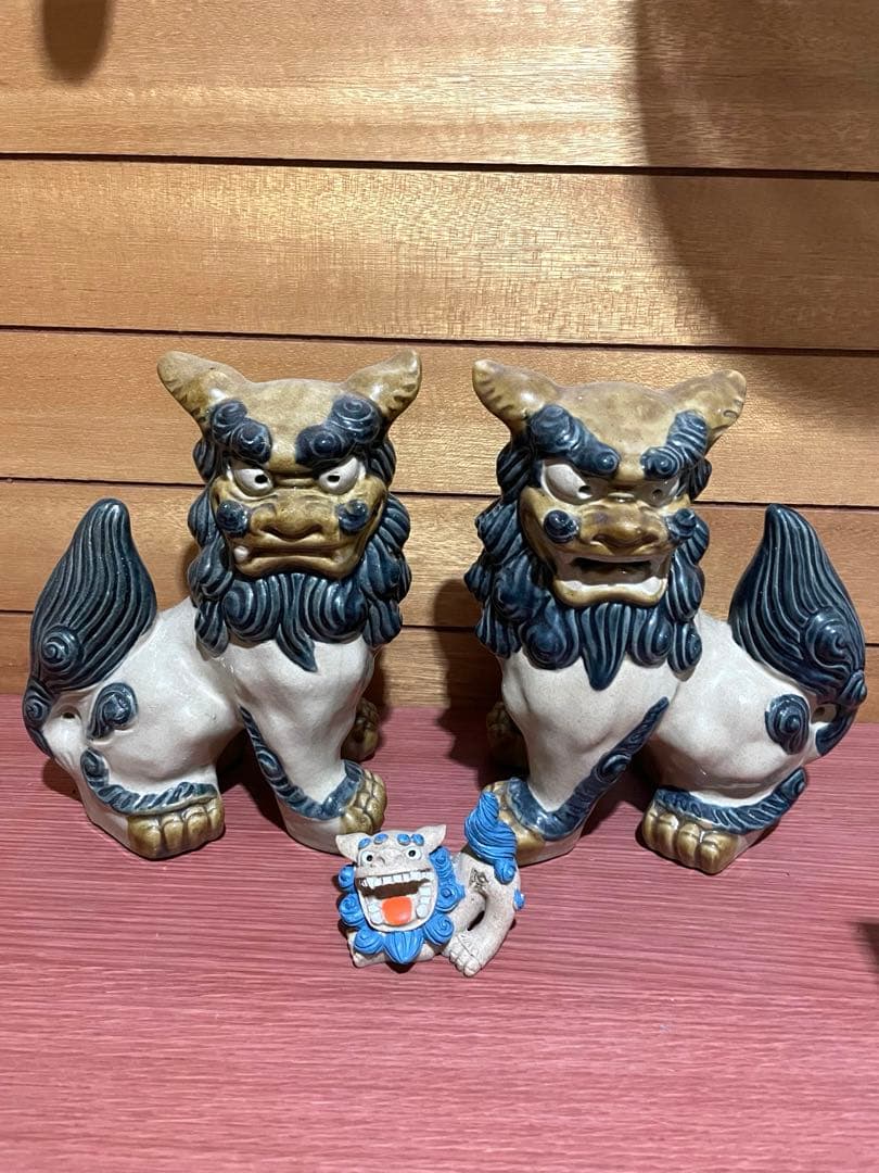 シーサー　4体セット　沖縄　ネコ