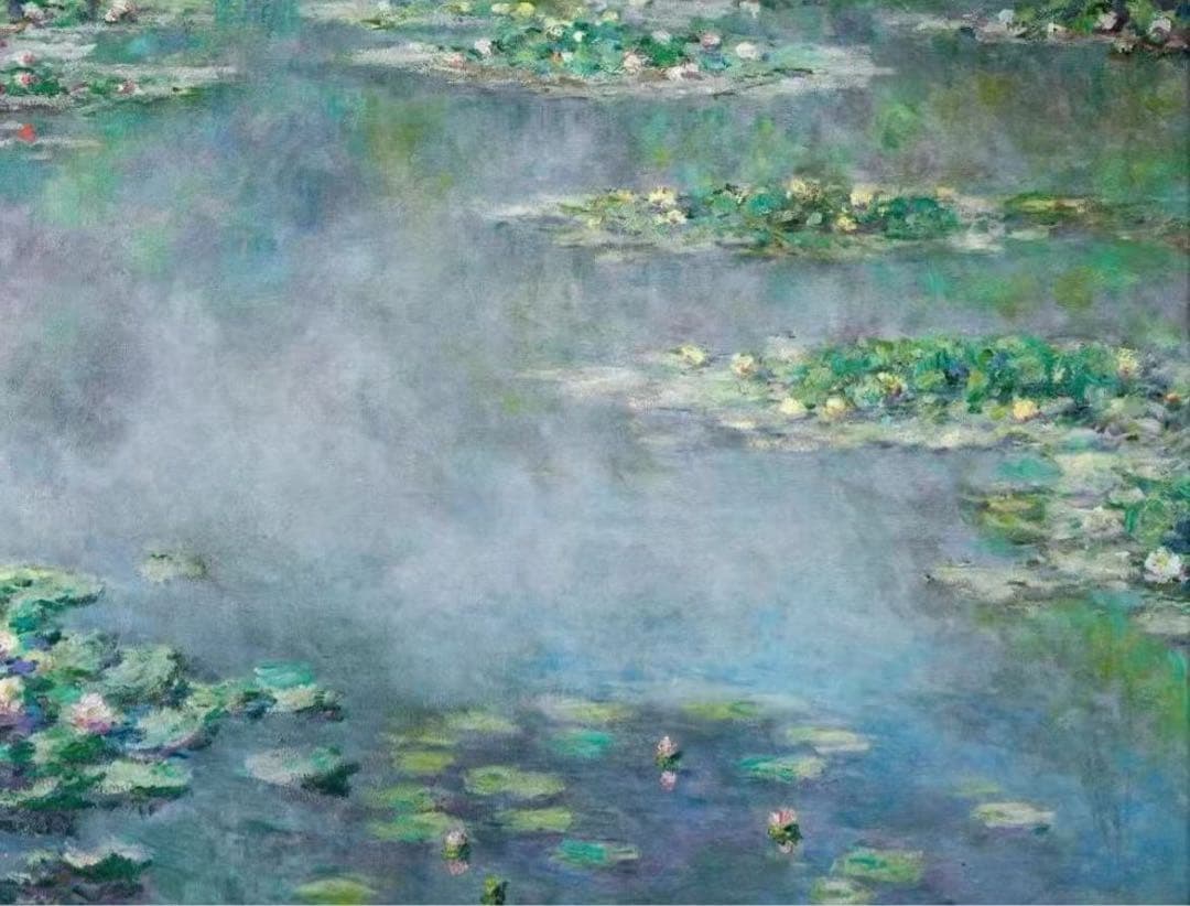 印象派 水面と睡蓮の絵画 中型m/