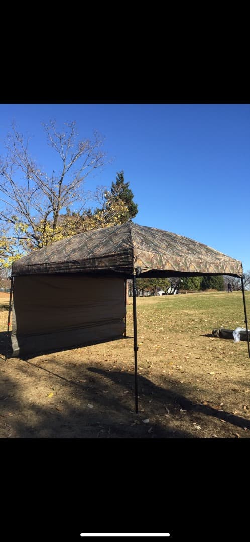 廃盤　クオルツ　リアルカモ　ツリー　ワンタッチタープ　ワイルドワン