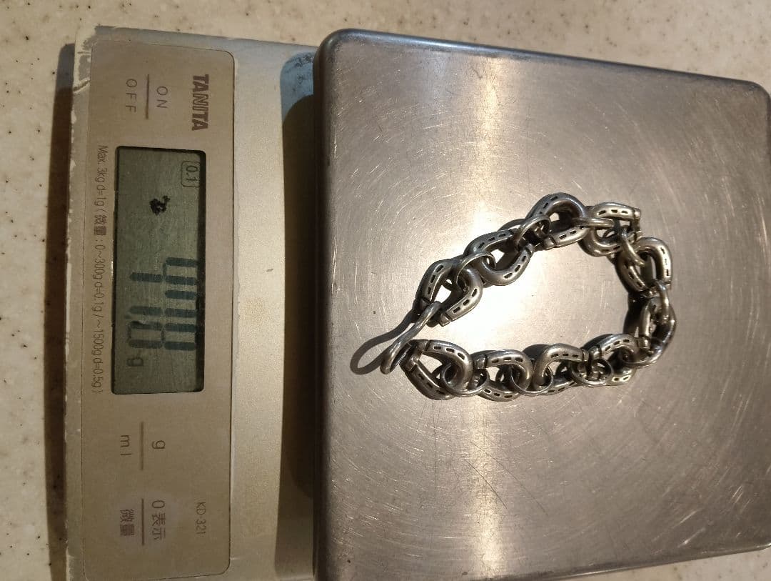 す*し様 総重量　47.8g　DRY BONES オールシルバーオールドホースシ