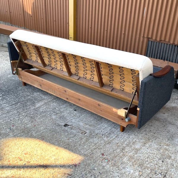 北欧インポート家具　ソファベッド　デイベッドソファ　ツートンカラー