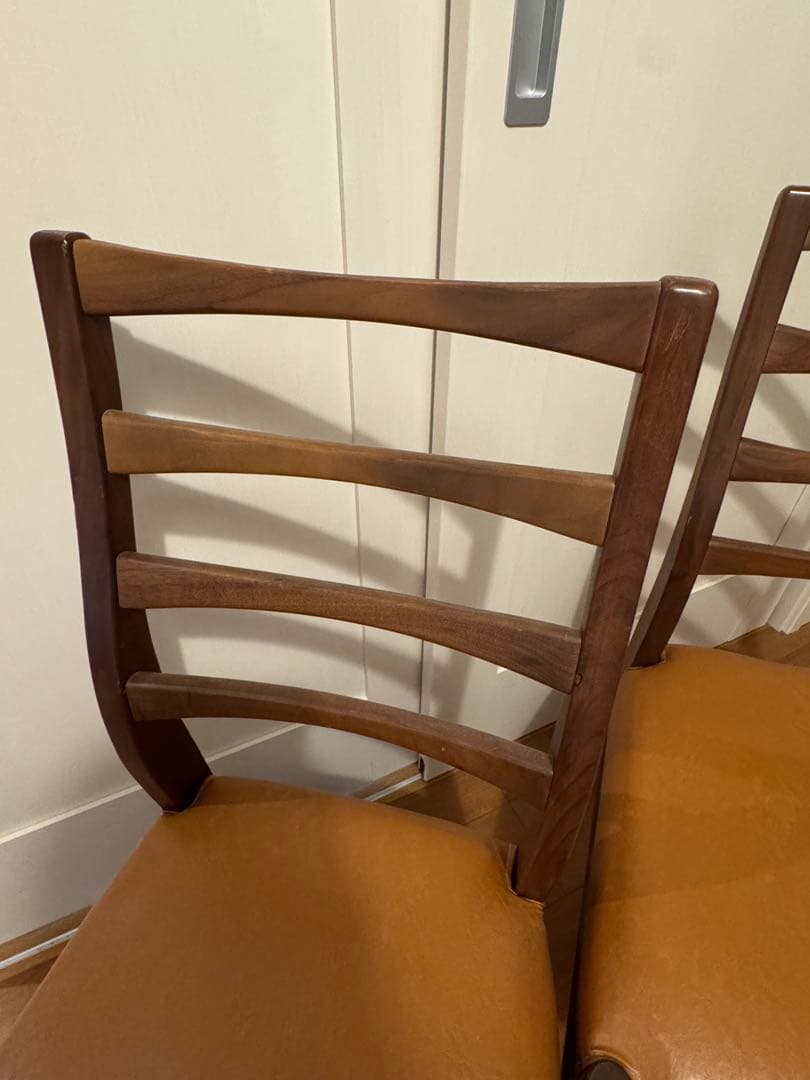 ダイニングチェア　2脚　ウォルナット　イス　ダイニング