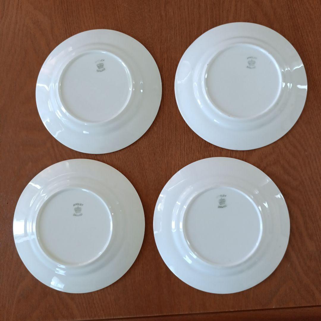 aynsleyアンティーク　アフタヌーンティーセット　 金縁 4人分