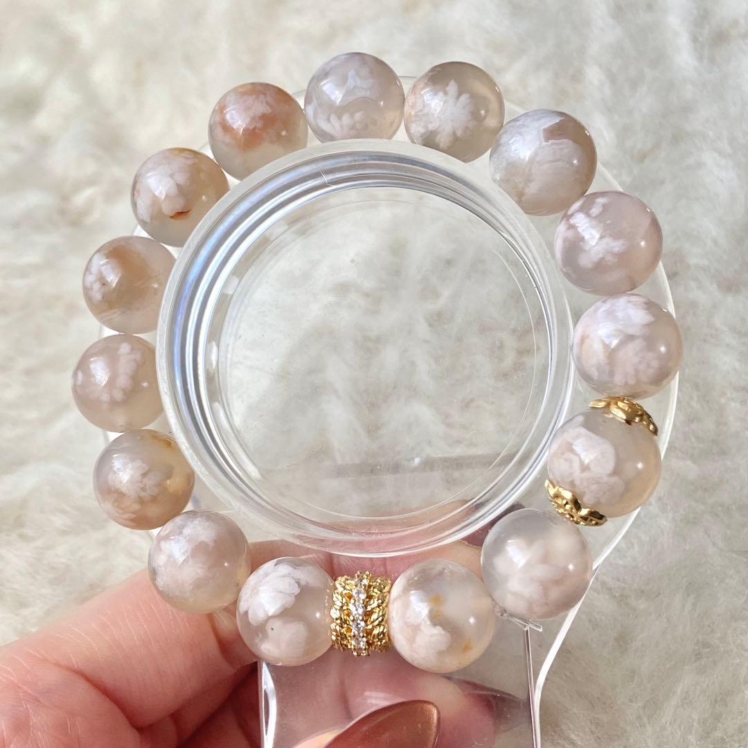 pinky 桜瑪瑙ブレスレット
