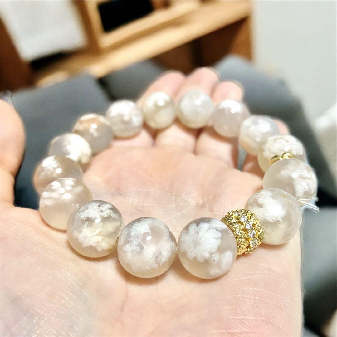 pinky 桜瑪瑙ブレスレット