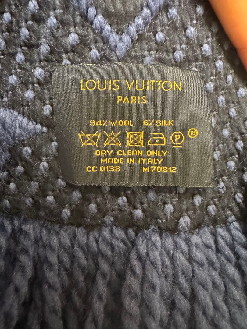 ☆LOUIS VUITTON ☆ネイビー マフラー