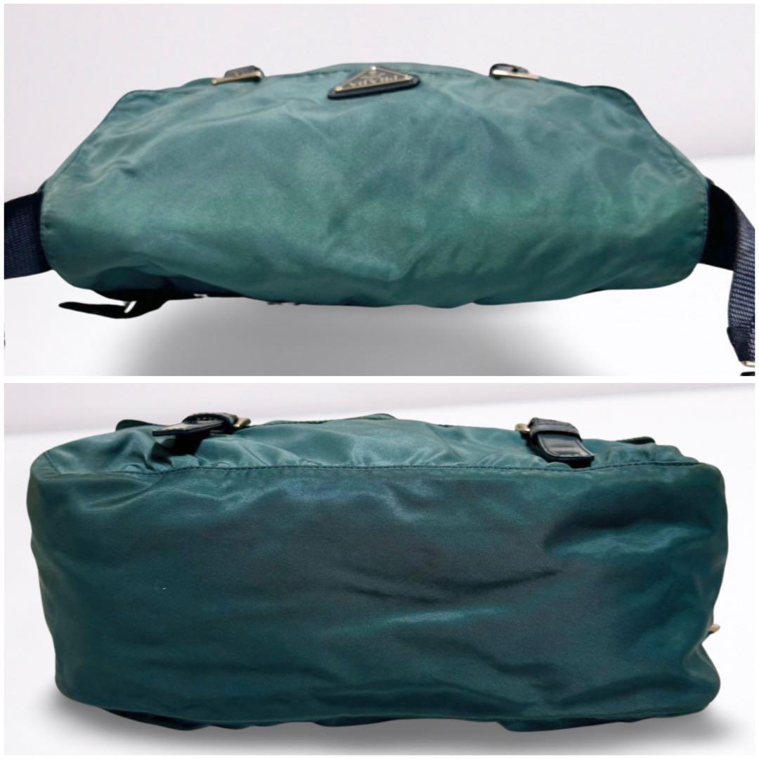 【正規品】プラダ PRADA 三角ロゴ メッセンジャー ギャラカード付 男女兼用