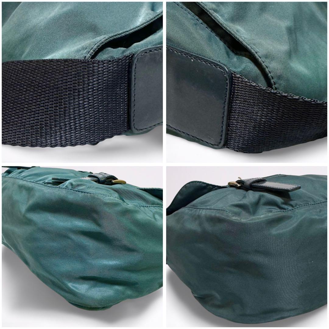 【正規品】プラダ PRADA 三角ロゴ メッセンジャー ギャラカード付 男女兼用