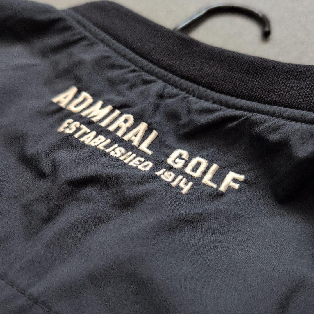【美品】アドミラルゴルフ　刺繍ロゴ　2way Vネックスニード LL