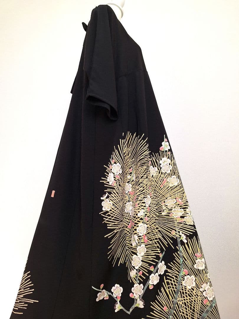 着物リメイクワンピース3656