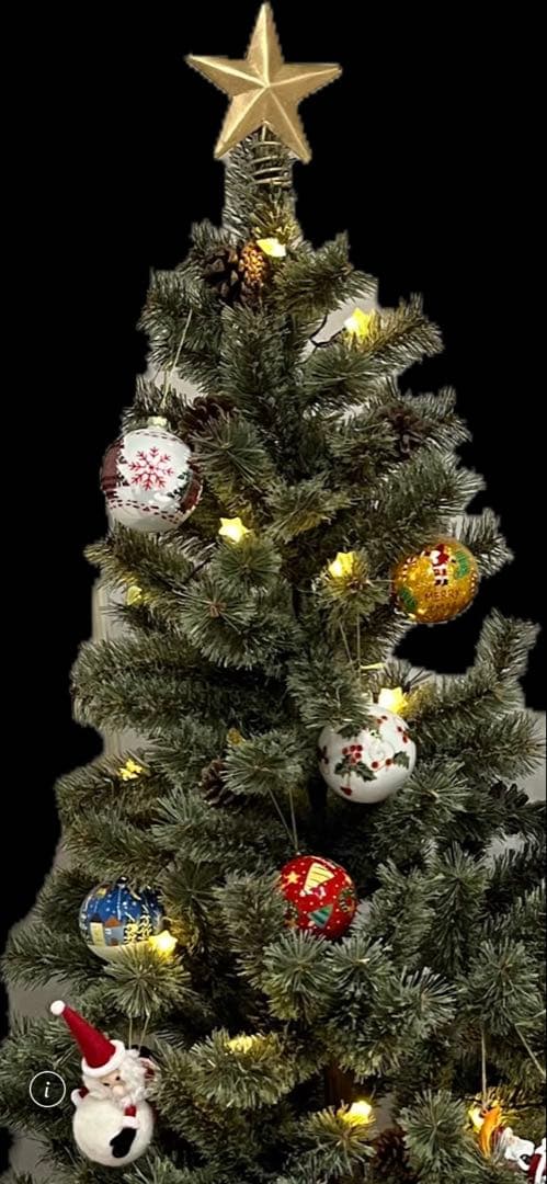 クリスマスツリー LEDライト付き オーナメント付き送料込み