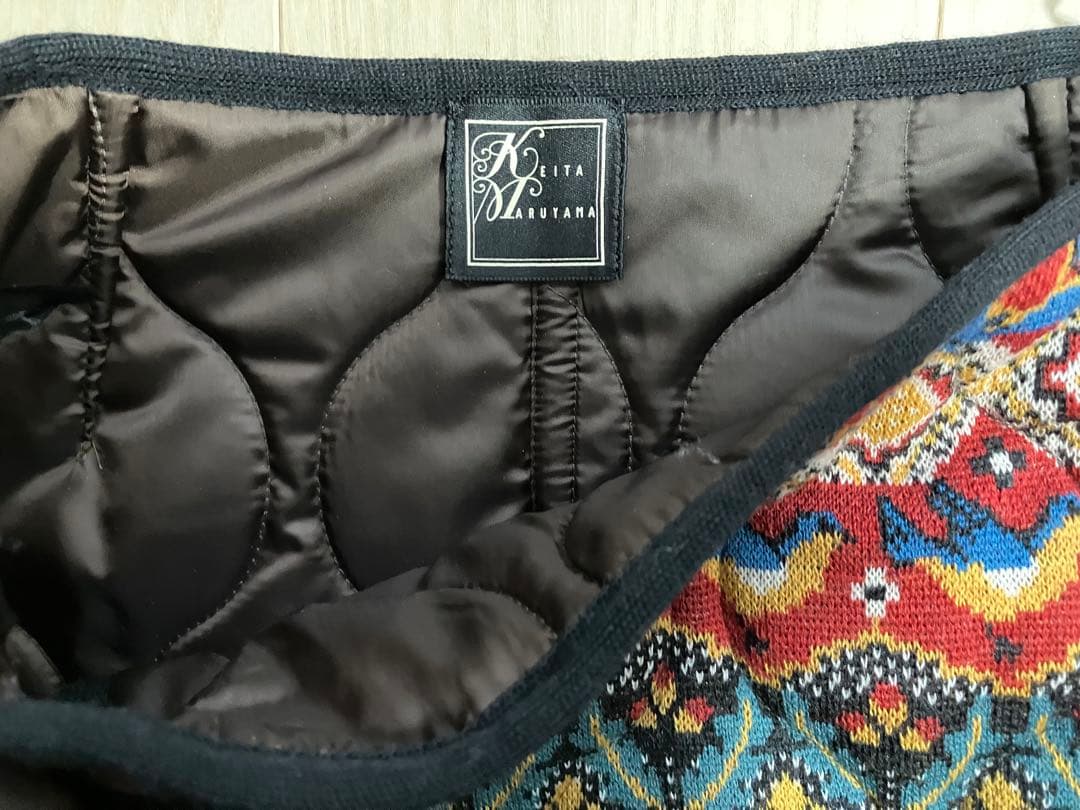 未使用☆ケイタマルヤマ　ニットキルトスカート　サイズM