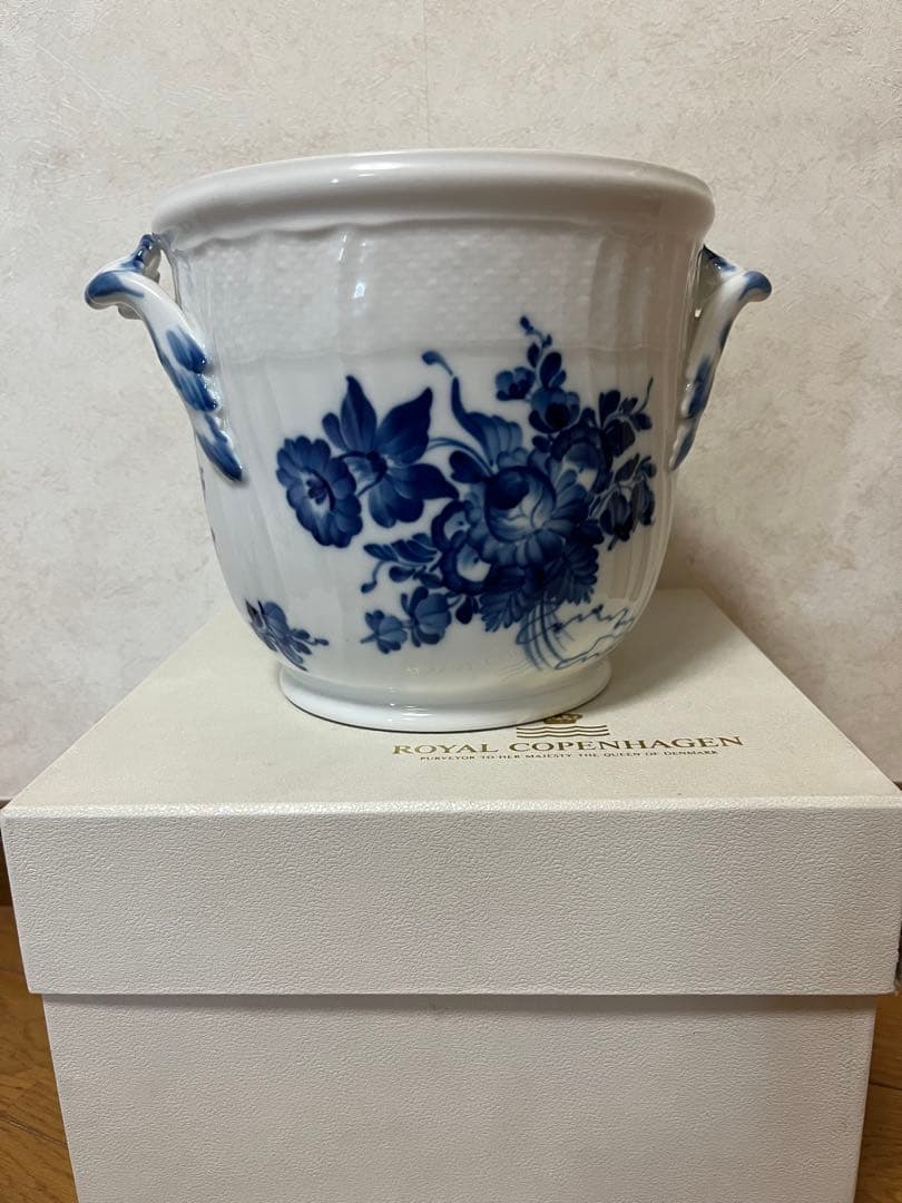 廃盤　ロイヤルコペンハーゲン　ブルーフラワーカーブ　ワインクーラー　　希少