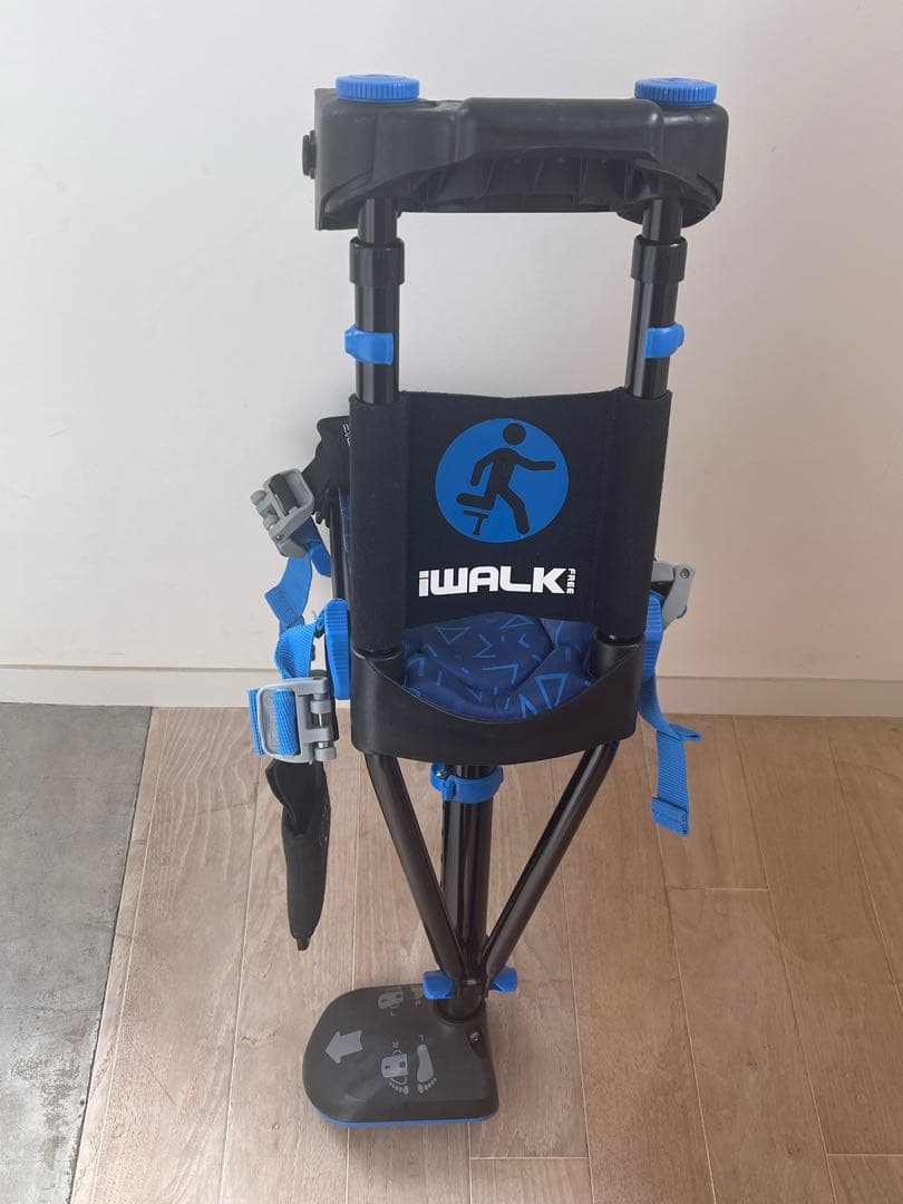 iWALK Free 3.0 ハンズフリー 松葉杖 歩行補助具（青）