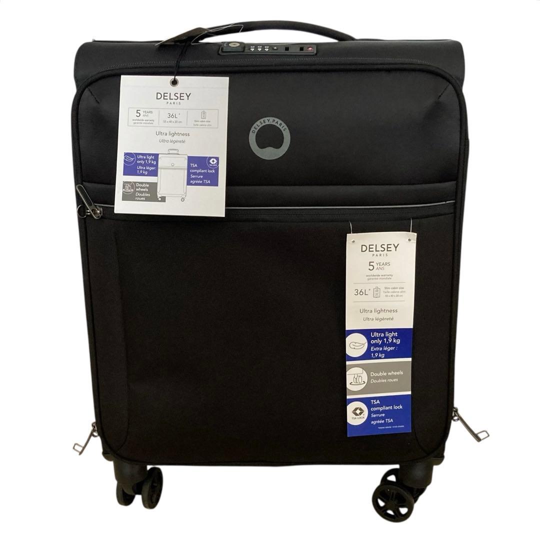 新品未使用✨DELSEY デルセー　キャリーケース　小型　機内持ち込み可 36L