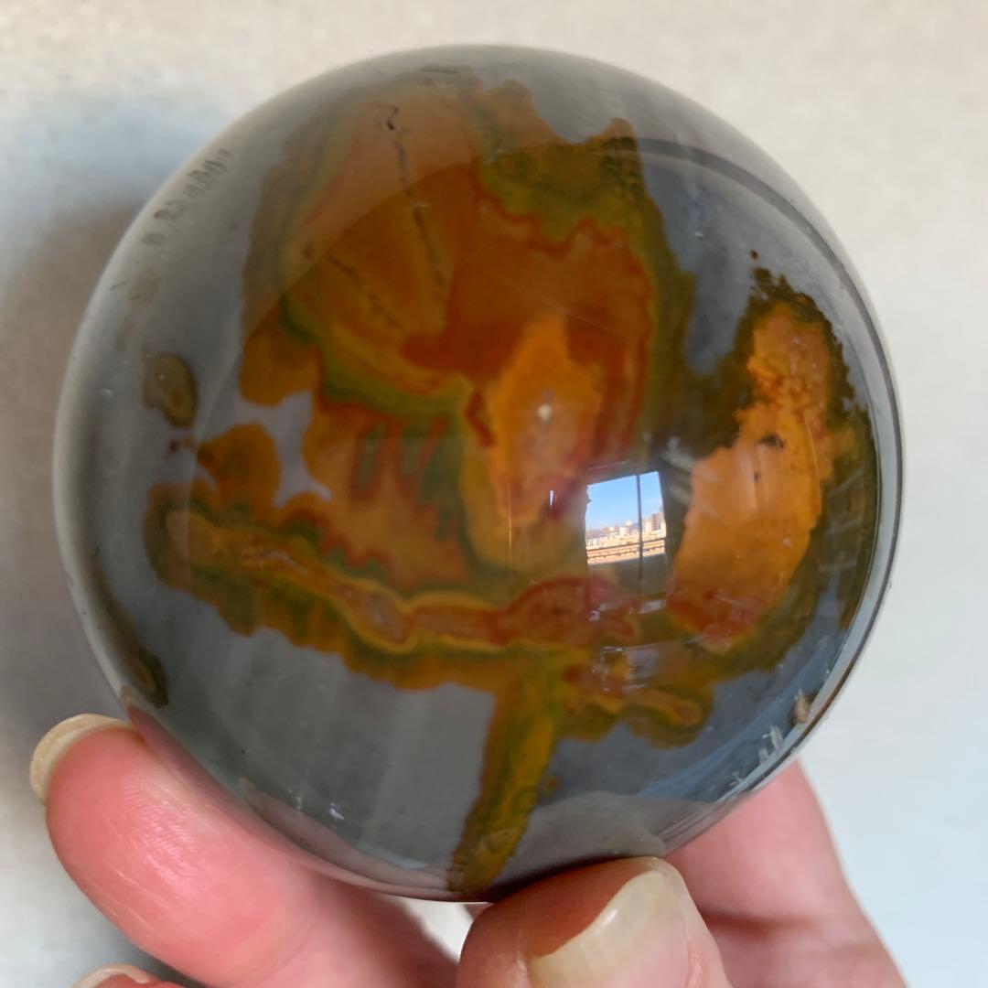 激レア！マダガスカルオーシャンジャスパー大玉70.1mm まるで絵画のよう♡