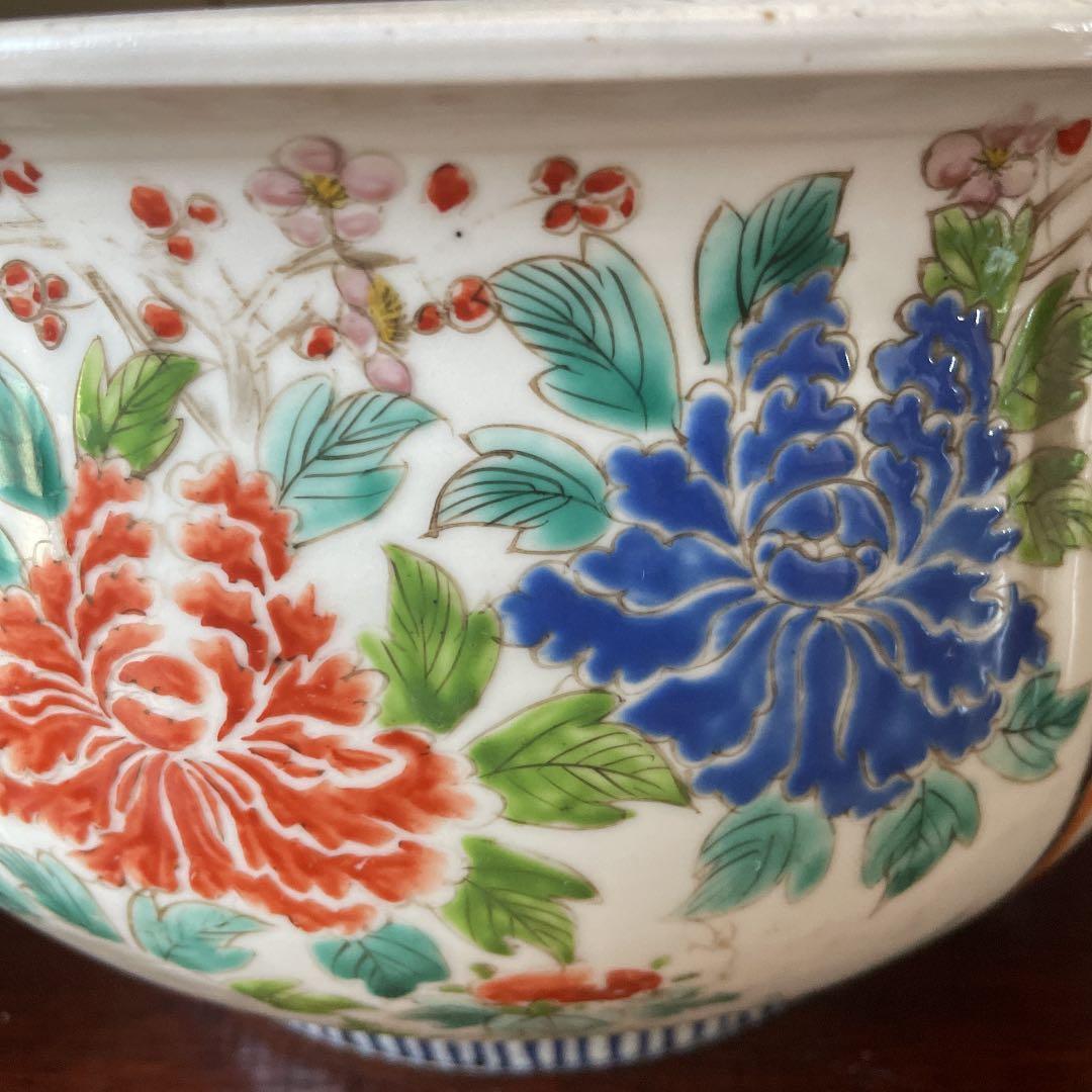 古伊万里 明治時代 肥碟山信甫造 希少日本骨董