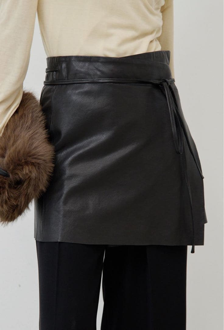 GALLARDAGALANTE ガリャルダガランテ レザーラップスカート