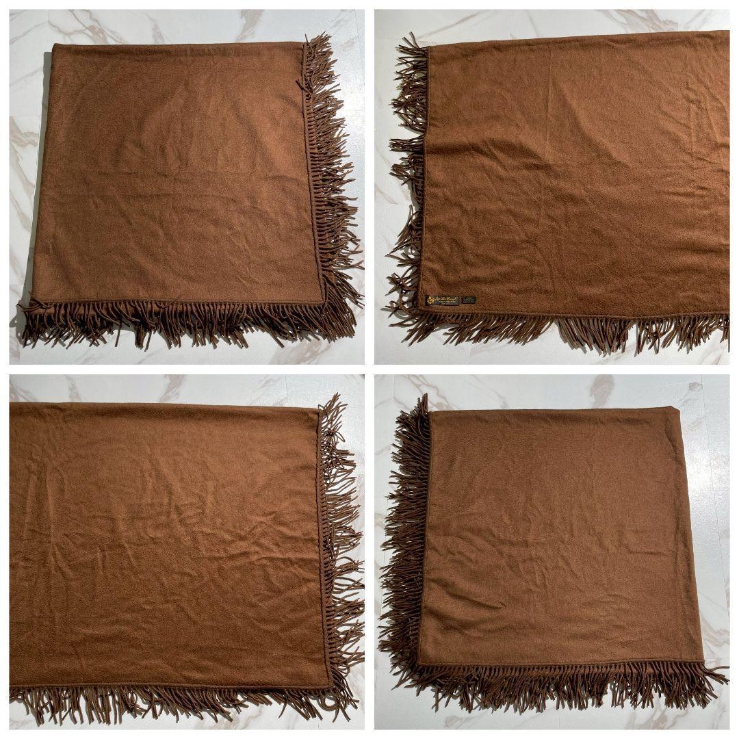 Loro Piana ロロピアーナ 大判ストール フリンジ フローラル カシミヤ