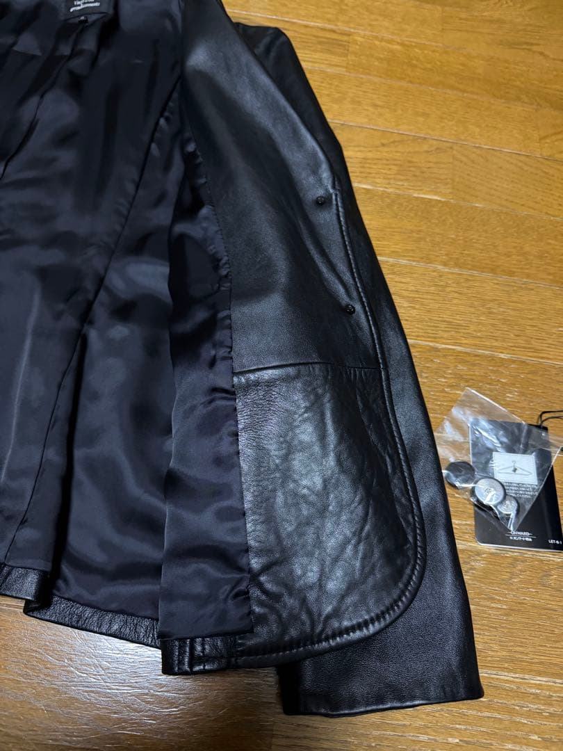 【試着のみ】 23区 ラムレザージャケット テーラードジャケット 44