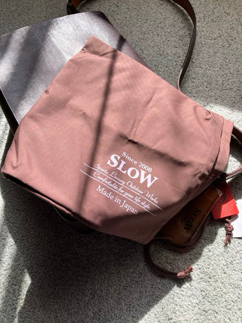 [値下げしました] SLOW 栃木レザー×キャンバス メッセンジャーバッグ