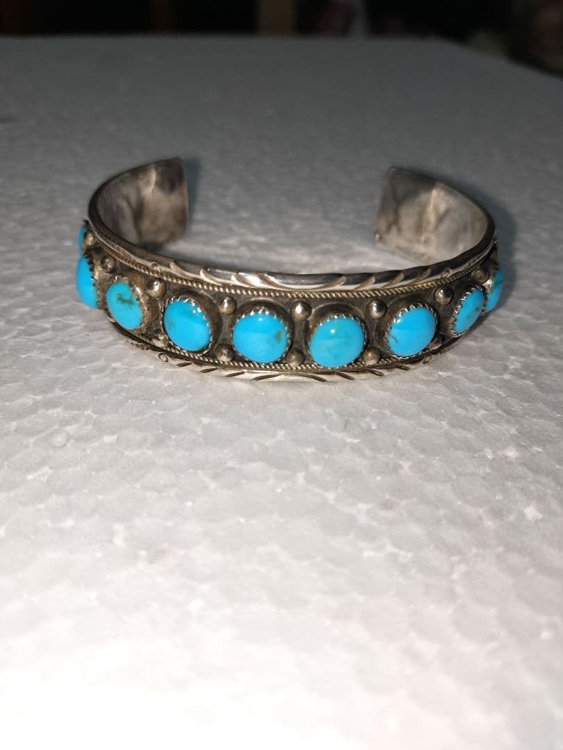 ナバホ　Navajo　ターコイズ　バングル