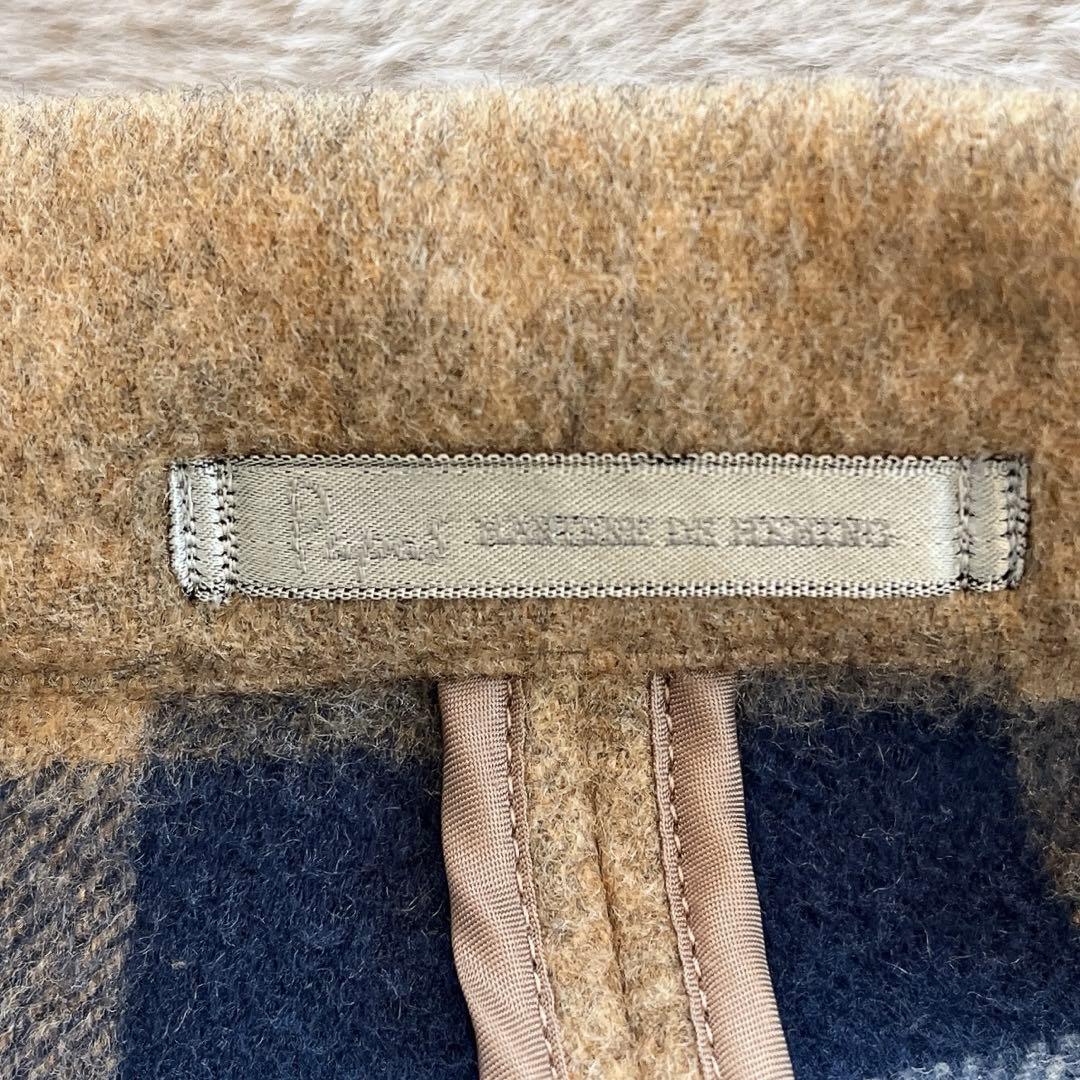 PAPAS♡メンズ ウールステンカラーコード 本革パイピング 52 LL