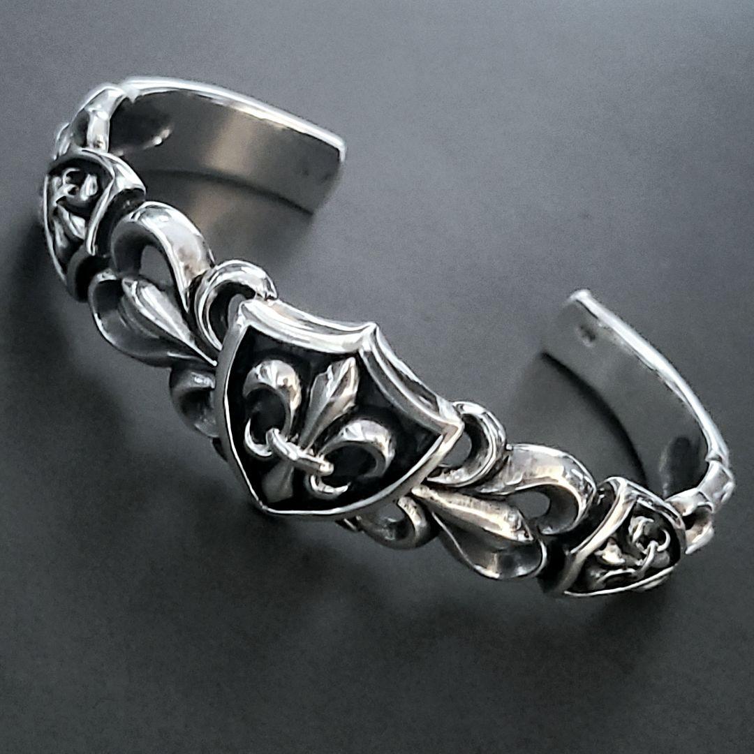 新品定価23,100円 美品 シルバー925 バングル フレア リリー