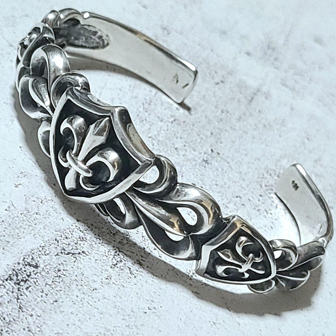 新品定価23,100円 美品 シルバー925 バングル フレア リリー