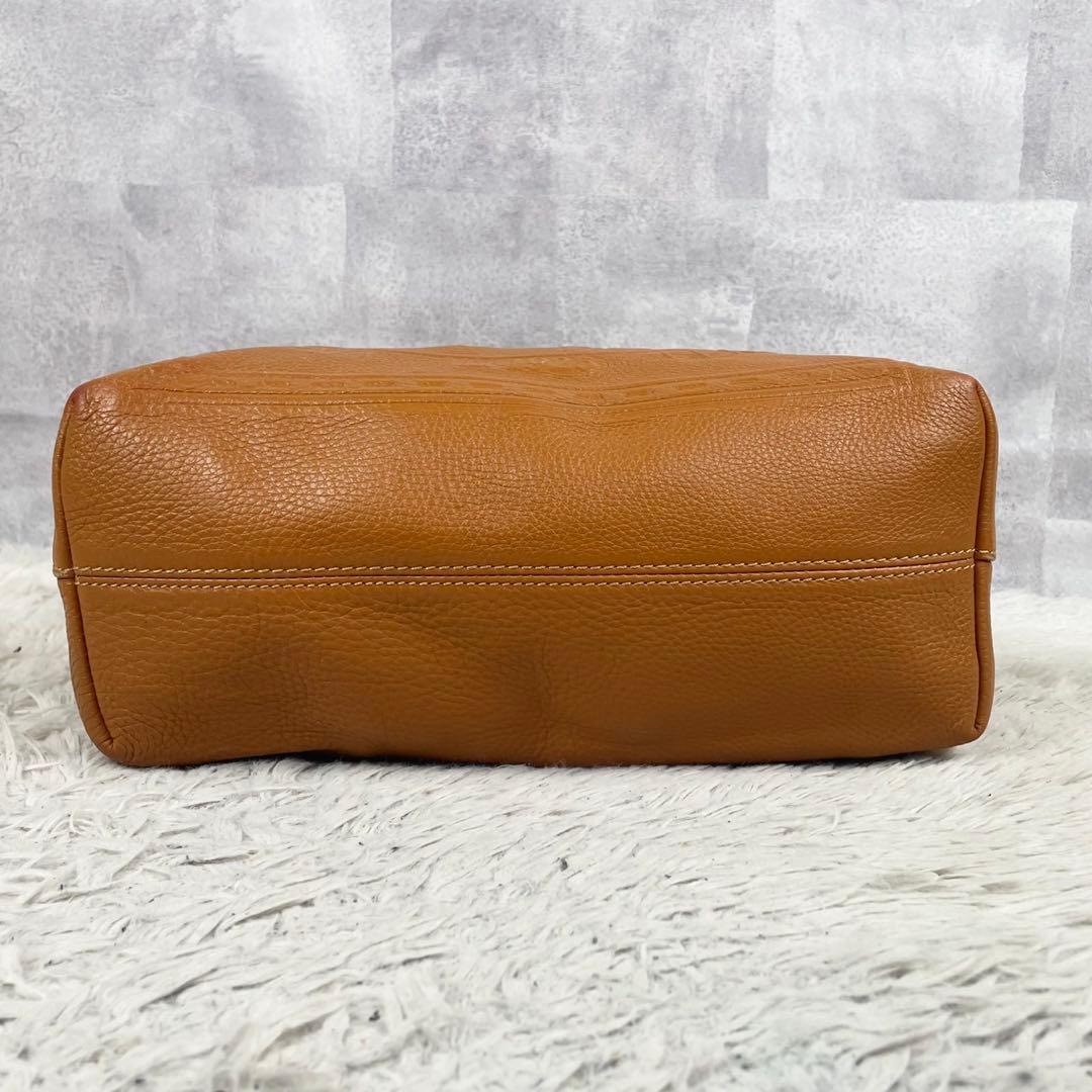 A4可 美品 フェンディ レザー トートバッグ セレリア チャーム付き ブラウン