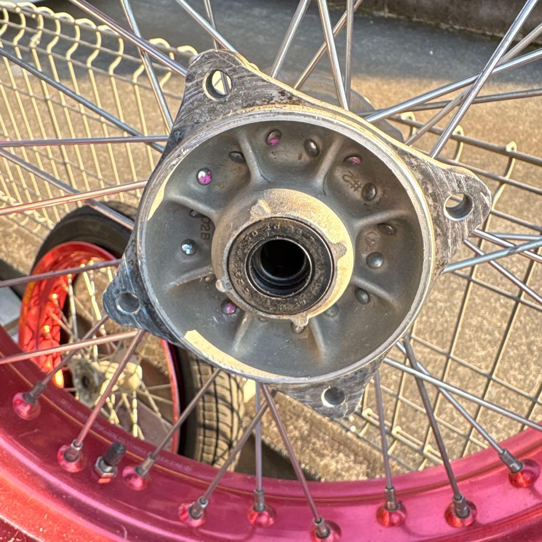 YZ85用前後17インチホイール　EXCELリム　流用
