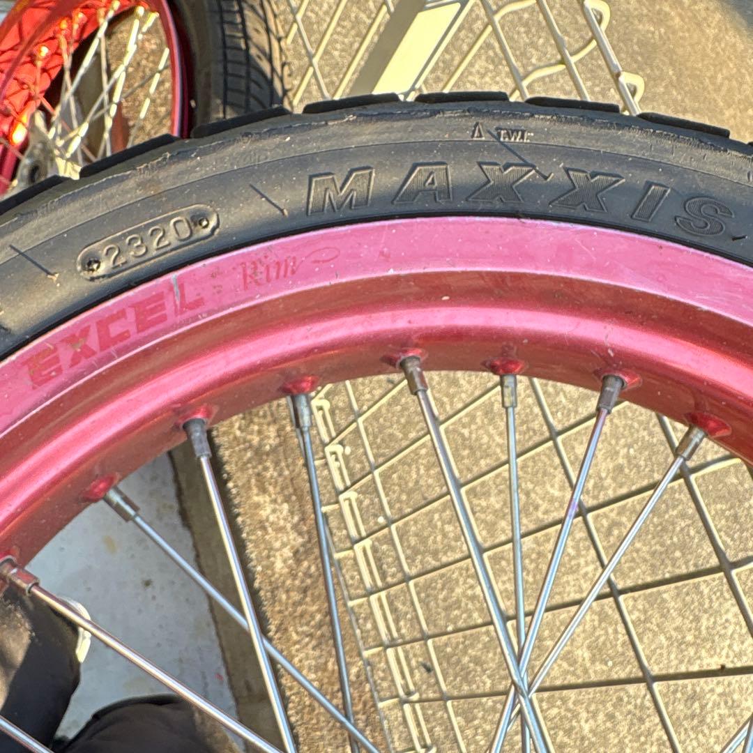 YZ85用前後17インチホイール　EXCELリム　流用