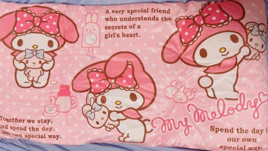 激レア 希少 平成レトロ マイメロディ ラブうさシリーズ 長座布団 ピピ