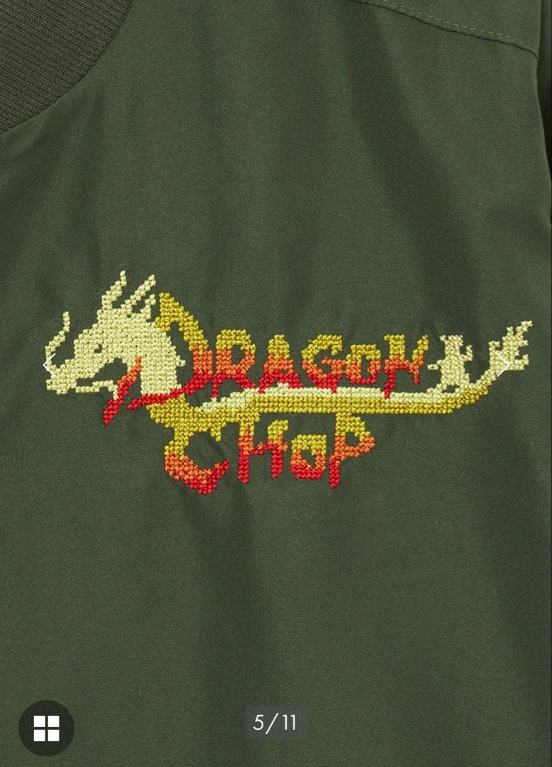 graniph グラニフ　ドラゴンラムチョップドロップショルダーブルゾン　L