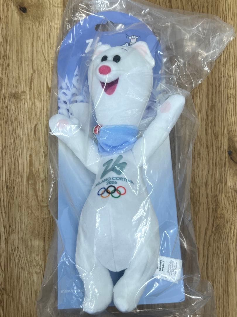 ミラノ・コルティナオリンピック マスコット　ぬいぐるみ　ティナ　27cm
