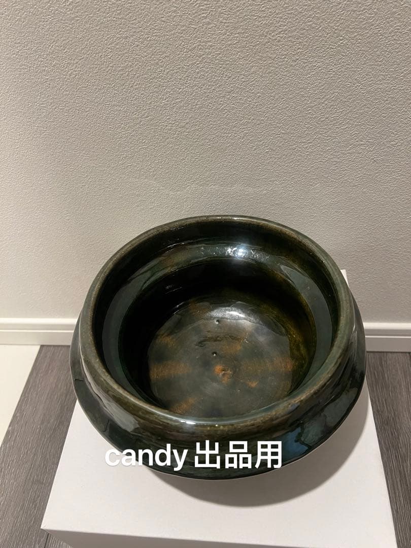 貴重 即日発送　中川一辺陶　　雲井窯　信楽織部叩ききまぐれ　御飯鍋　2合