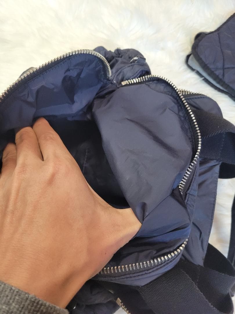MONCLER ネイビー マザーズバッグ