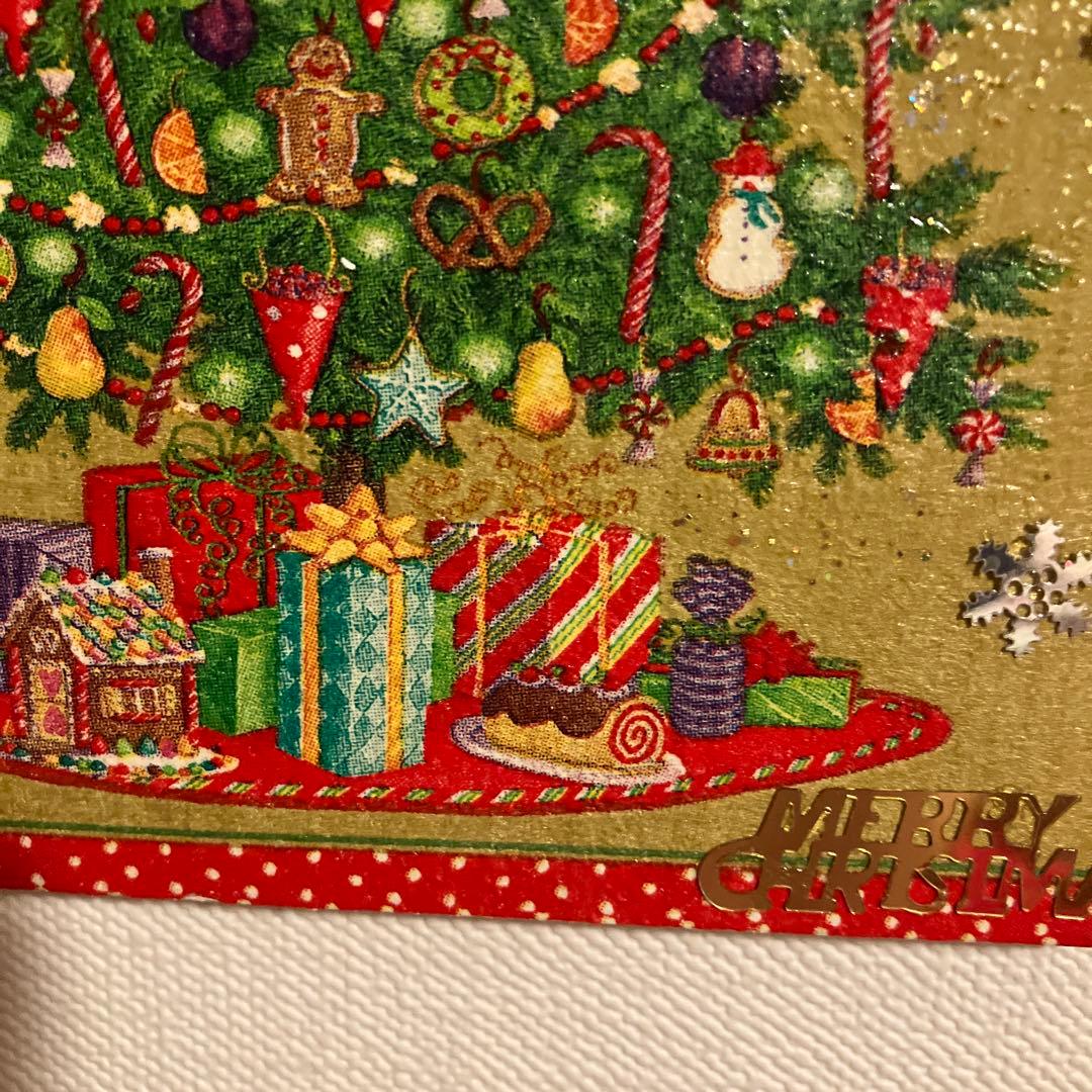 カスパリクリスマスツリーデコパージュ作品