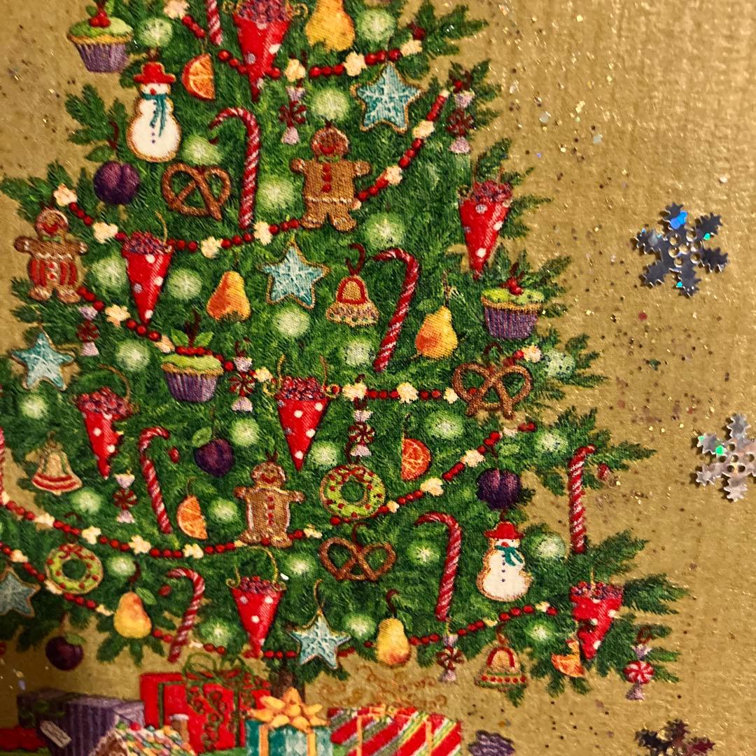 カスパリクリスマスツリーデコパージュ作品