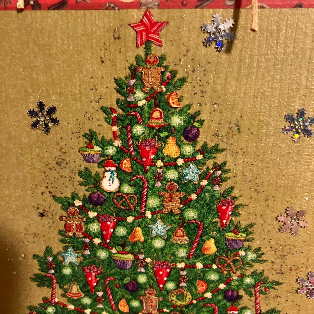 カスパリクリスマスツリーデコパージュ作品