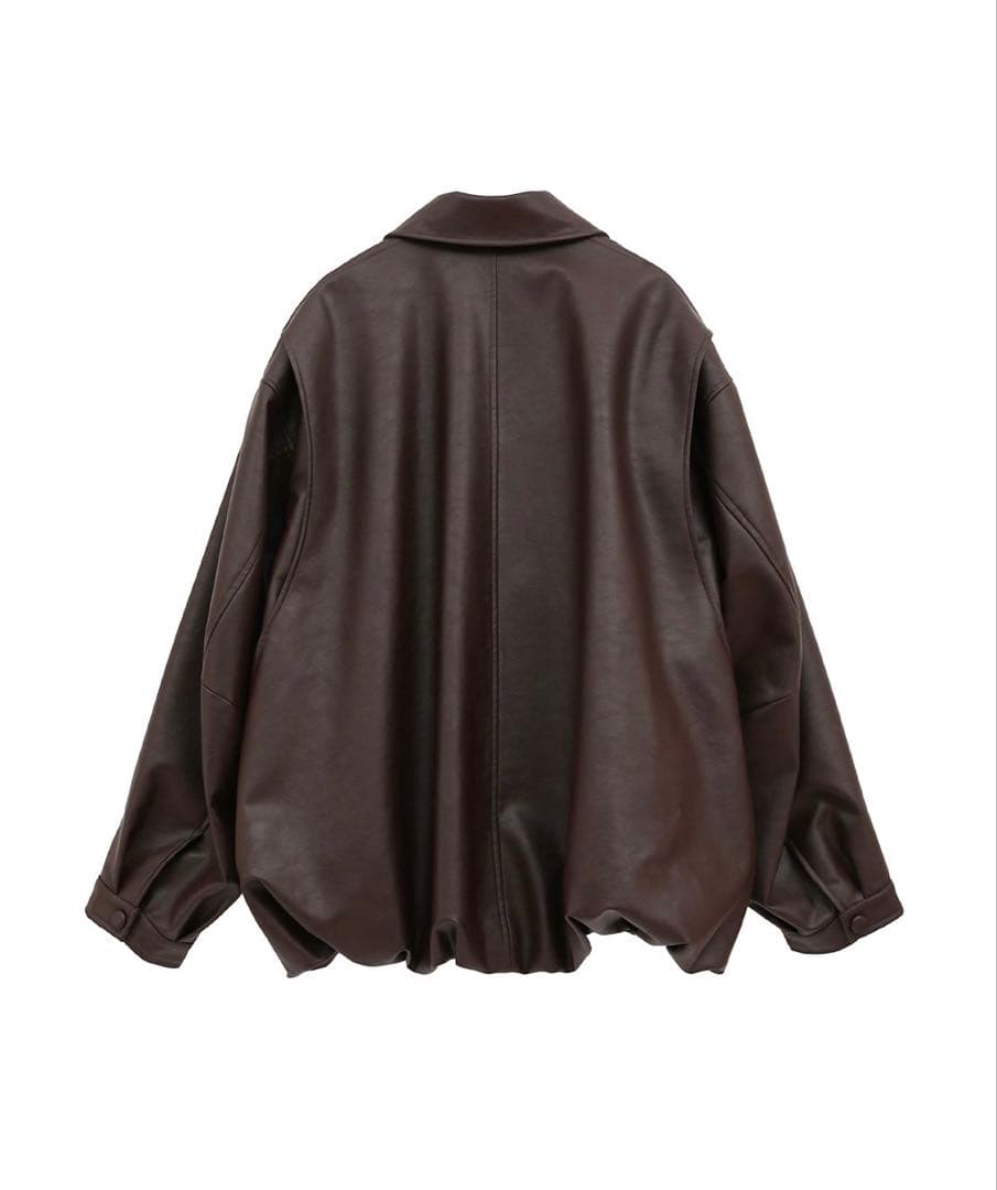 早い者勝ちCLANE FAKE LEATHER BALLOON JACKET